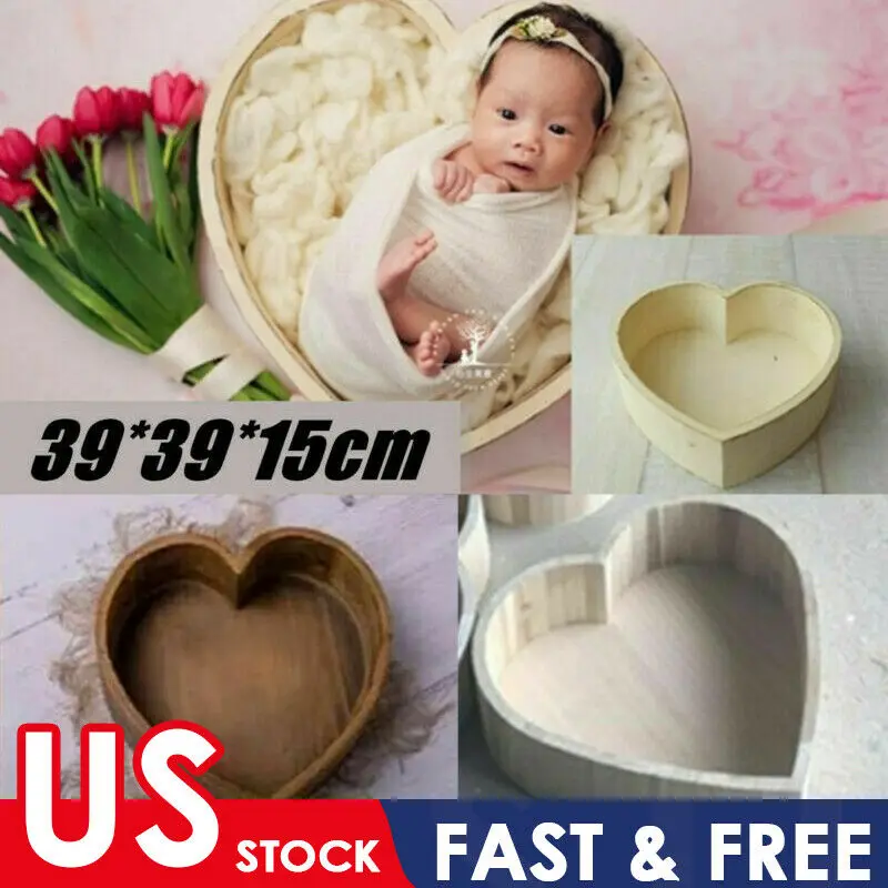 Любовь Сердце Дерево позирует корзины для новорожденных реквизит фотосессии