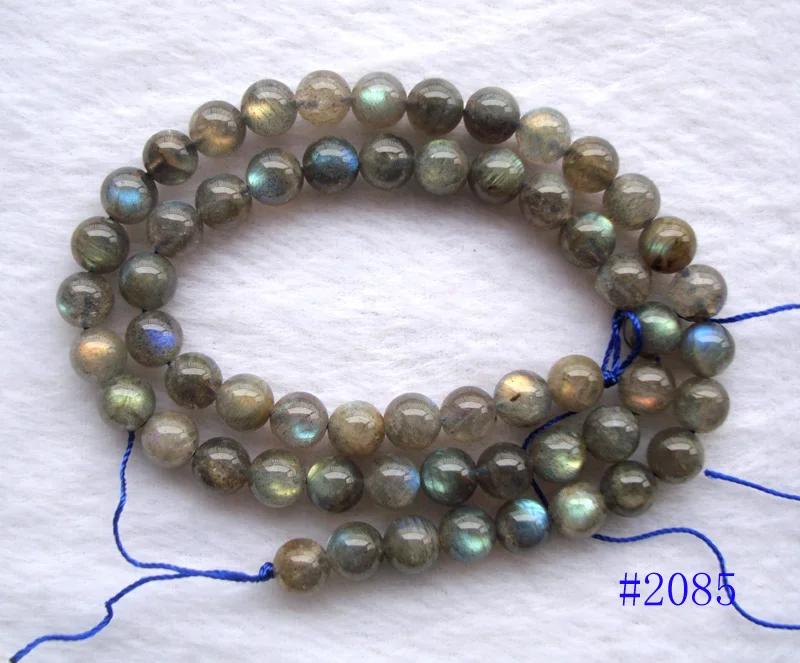 Круглые Бусины Из Натурального Лабрадорита 7 мм незакрепленные бусины для