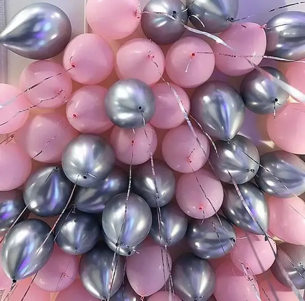 30 шт./лот 10 дюймов 1 5g черные золотые и серебряные латексные воздушные шары с