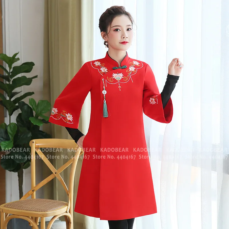 Qipao для мамы и дочки Китайская традиционная детская одежда костюм Hanfu Tang ретро