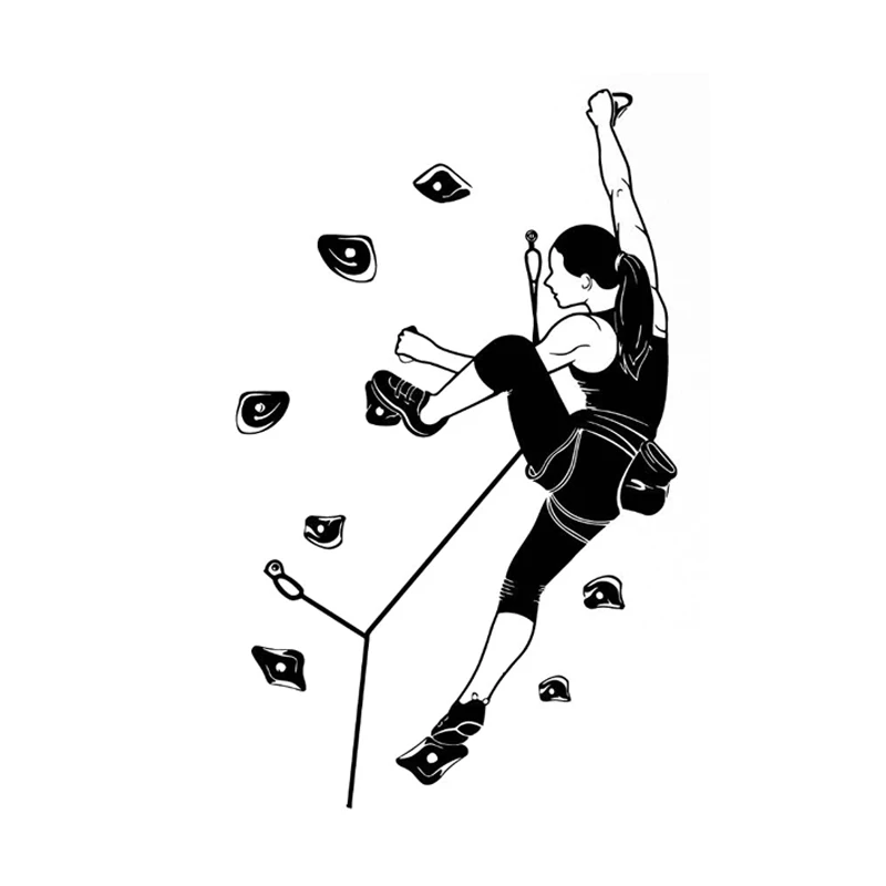 

Personalized Car Stickers Interesting Fashion Climbing Club Extreme Sports Car Stickers Vinyl 11.7CM*19CM