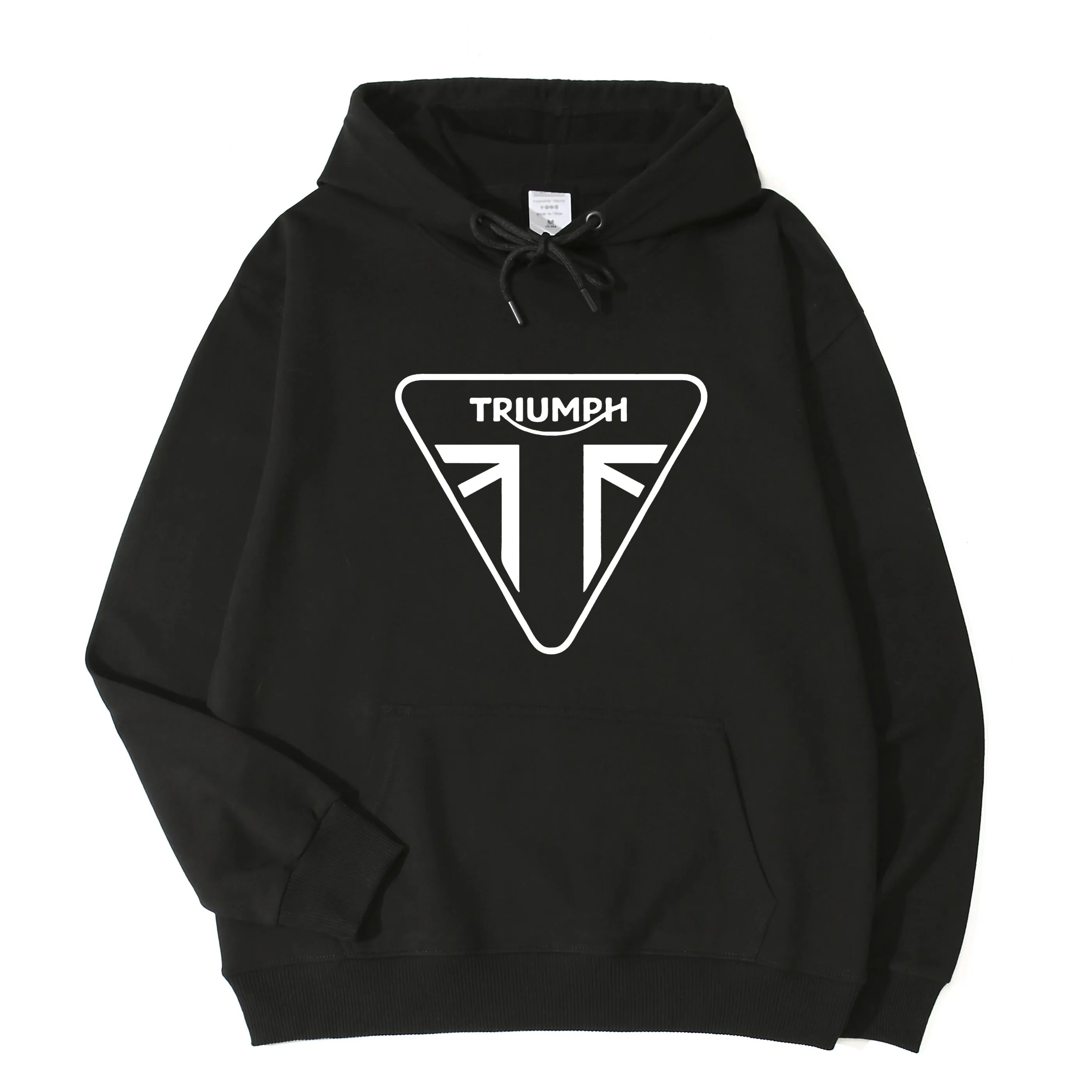 

2021 Popular Triumph White Triangle Logo High Quality Printed Hoodie 100% Cotton Pocket Sweatshirt Unique Unisex Top Asian Size