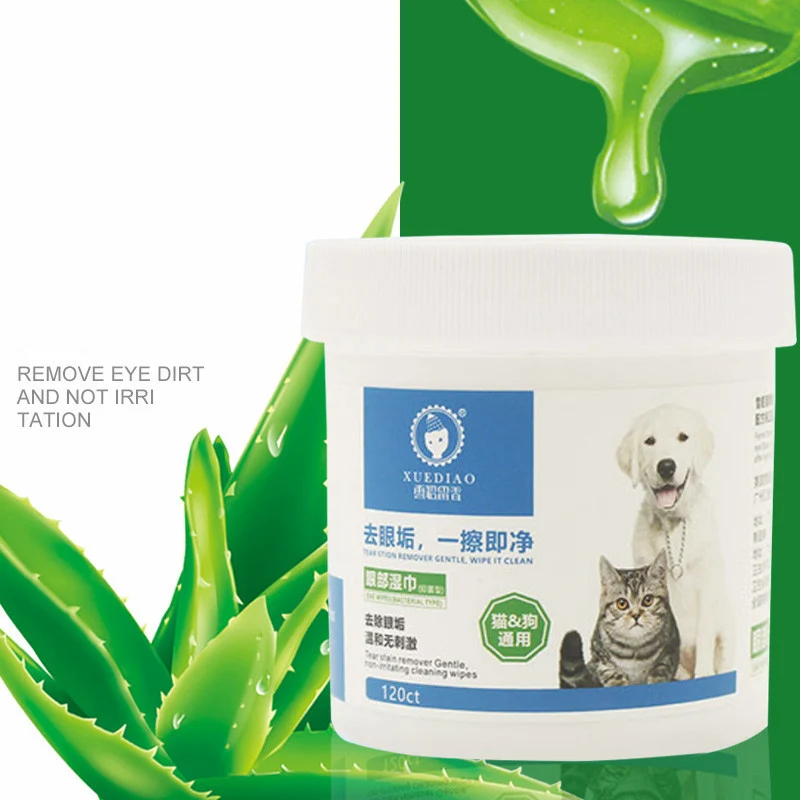 Товары для домашних животных Одноразовые Салфетки Для Чистки глаз и ушей