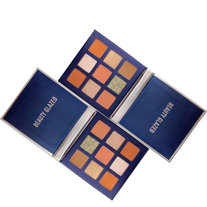 Тени Beauty Glazed матовые для век Палетка водостойких теней 9 цветов мерцающие| |