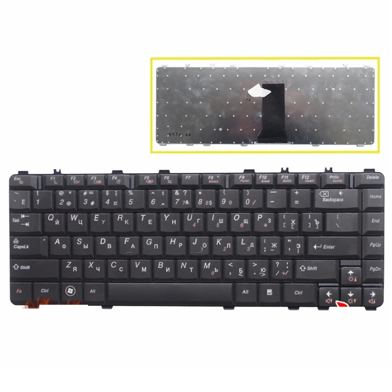 NEW Russian laptop Keyboard for Lenovo Ideapad Y450 Y450A Y450AW Y450G Y550 Y550A Y550P Y460 Y560 B460 Black RU keyboard | Компьютеры и