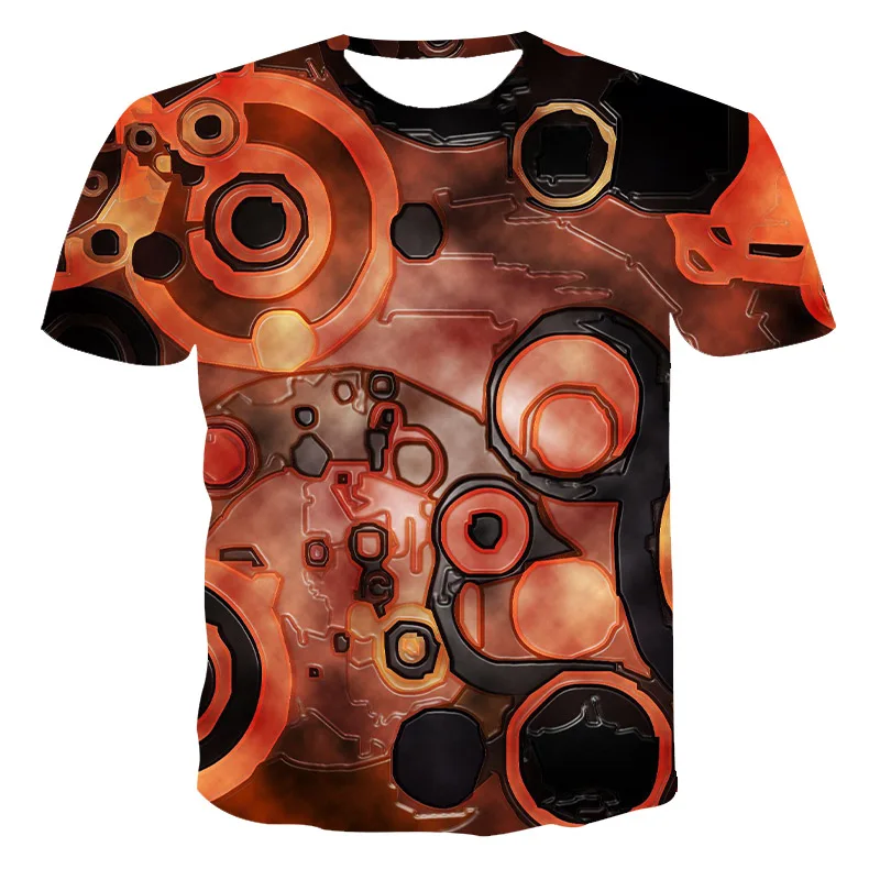 

3D Cute Animal Print Men's Summer Short-Sleeved T-Shirt For Cats, Goldfish, Parrots And Bees. Customizable Parent-Child Tops