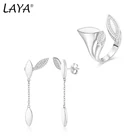 Серьги и кольцо женские из серебра 925 пробы с цирконом