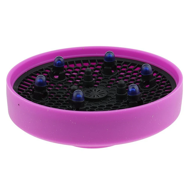

Universal Collapsible Nano silica gel Hair Dryer Blower Diffuser Hairdressing Styling Tool - Purple