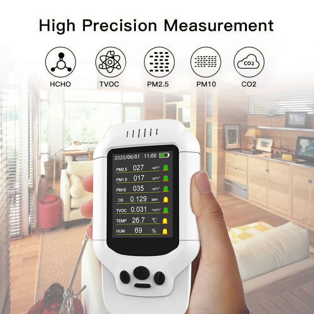 Детектор концентрации озона детектор формальдегида измеритель температуры и