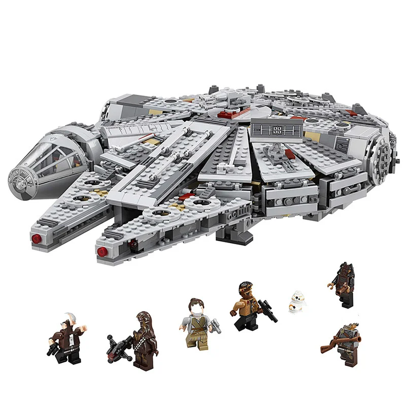 Золотой век «Звездных Войн» X Wing строительные блоки 75105 Звездные войны Хан Solo фигурки Кирпичи Модель игрушки подарок для девочек