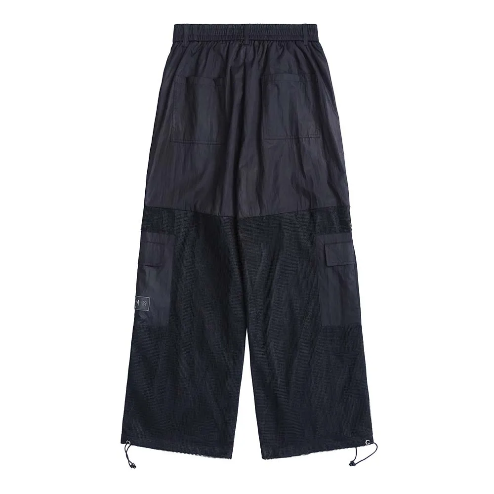 

Ankle drawstring Hip Hop Cargo Pants korean streetwear black pants men techwear japanese fashion harem pants UK2117