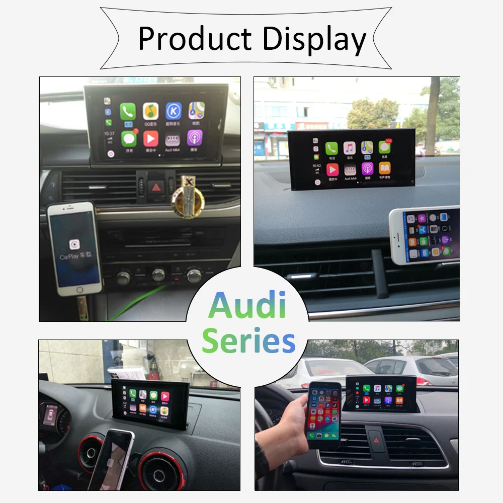 Carlinkit проводной Apple Carplay декодер для Audi Q3 MMI 2013- muItimedia интерфейс CarPlay Android авто комплект модернизации