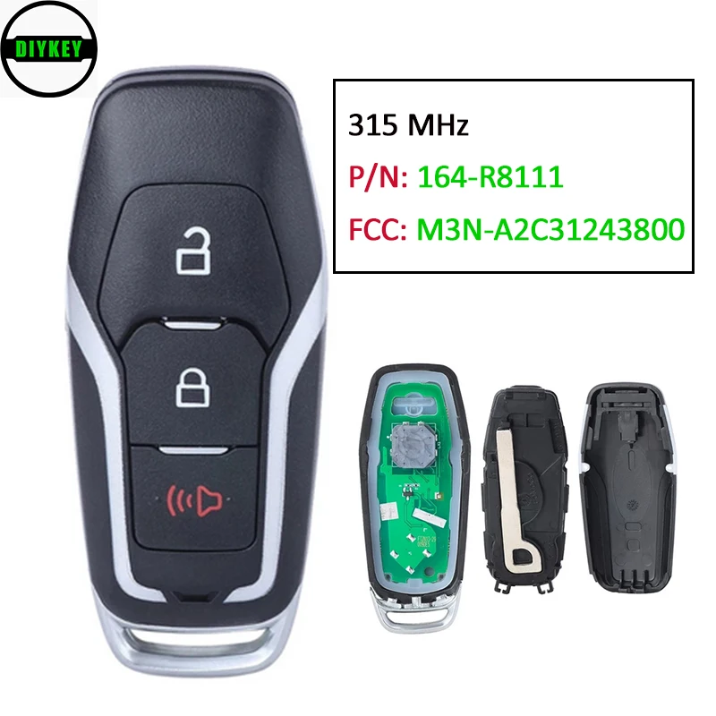 

ФОБ 315 МГц для Ford Explorer M3N-A2C31243800 2015 2016 2017 Fob P/N: 164-R8111