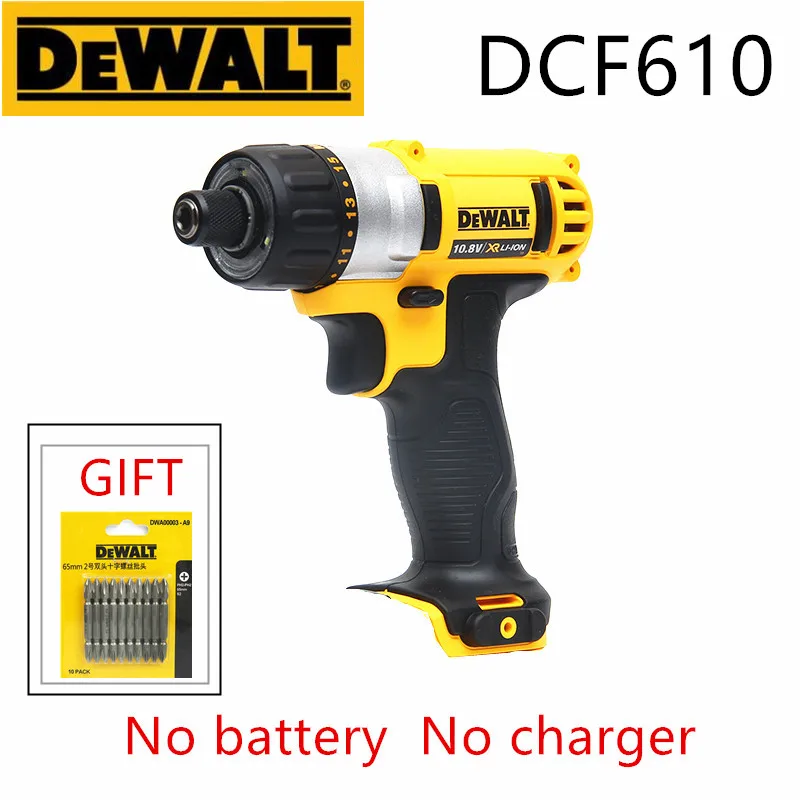 

DEWALT 10.8V DCF610 for speed control charging professional electric batch screwdriver machine No charger No battery