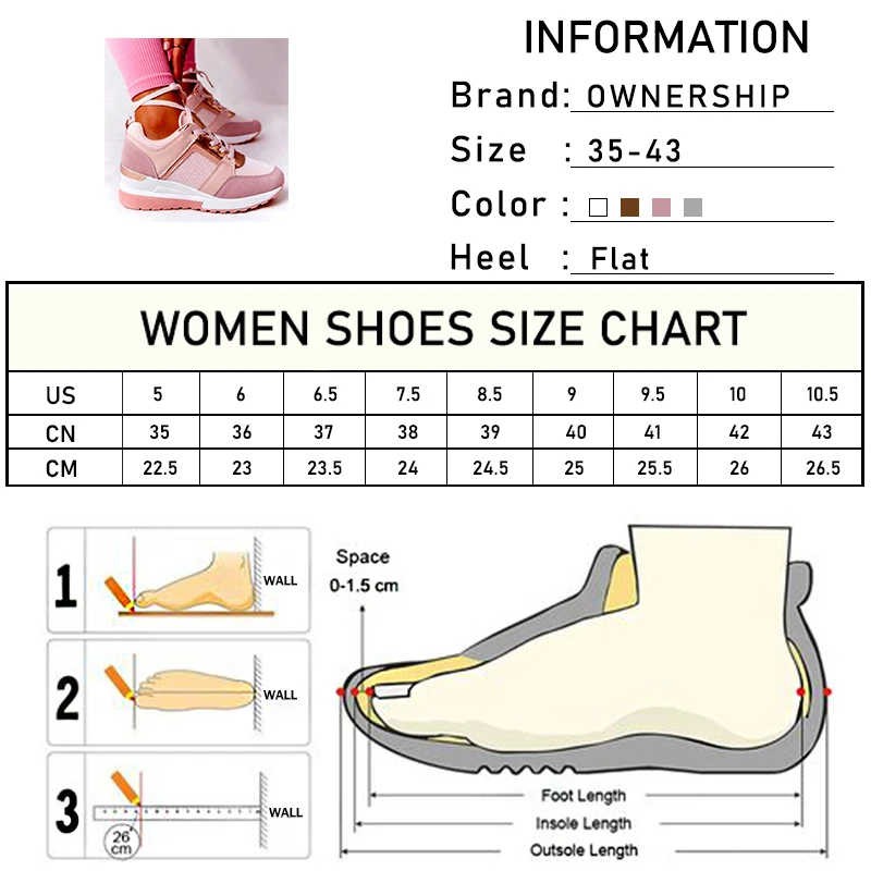 

Ladies Wedges Vulcanized Women Breathable Sneakers Female Lace Up Sport Shoes Women's Casual Comfortable Footwear Plus Size