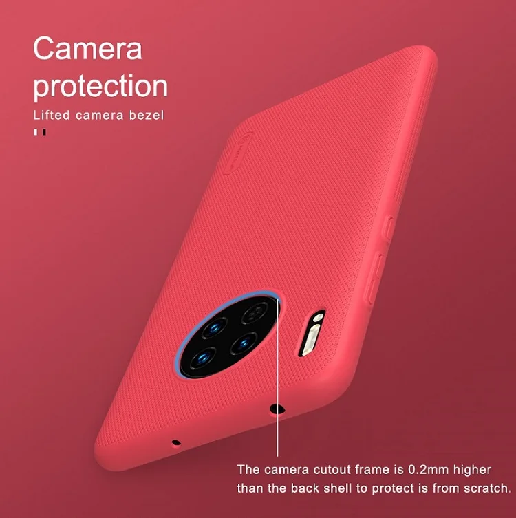 Для huawei mate 30 Чехол 6,62 ''NILLKIN матовый PC матовый жесткий чехол для телефона подарок держатель для huawei mate 30 pro Чехол 6,53''