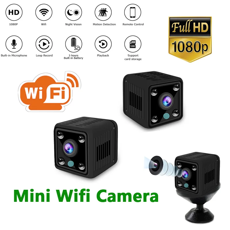

1080P ip мини-камера с Wi-Fi P2P/AP сетевое ночное видение безопасность с дистанционным управлением микро камера с датчиком движения видеокамера