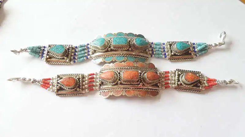 Last Clearance Sale-Indian Bracelets Copper Inlay Colorful Stone Clasp Bracelets Only$9.9 Multi Designs