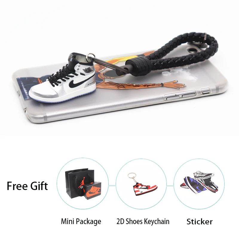 Ручной работы 3D AJ брелок Air Mini Jordan кроссовки модель милый брелок для ключей Баскетбольная обувь брелок лучший подарок Новая мода ювелирные изделия - Цвет: 20
