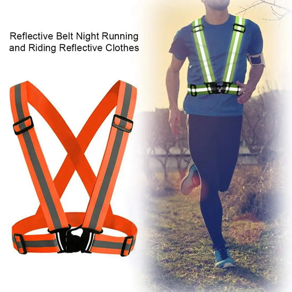 

Reflective Straps Night Running Reflective Clothing Reflective Vest Adjustable Safety Vest Reflective Elastic Band