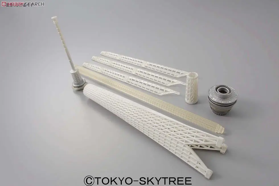 Оригинальные фигурки Bandai 1/2400 сборные с изображением Токийского неба и дерева