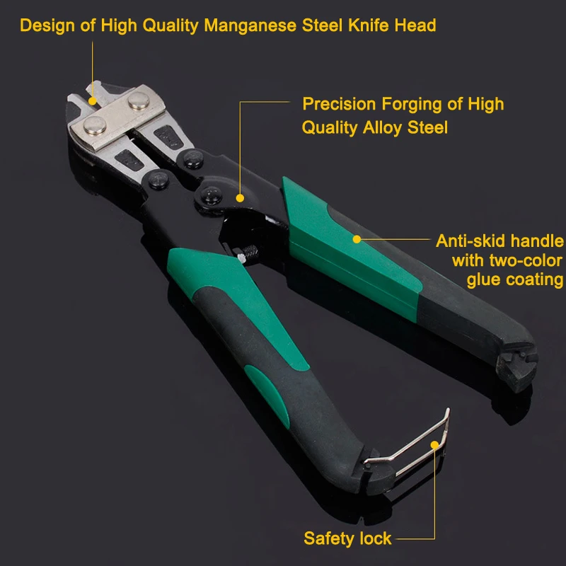 2019 Hot versatile Alloy Steel Bolts Cutter Wire Clamp Cutting Plier Rope Cutters Hand Tool I88 #1 | Инструменты