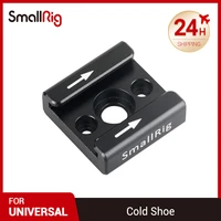 smallrig dslr camera cold shoe mount adapt with 14 thread holes for micorphone video monitor flash light support 1241