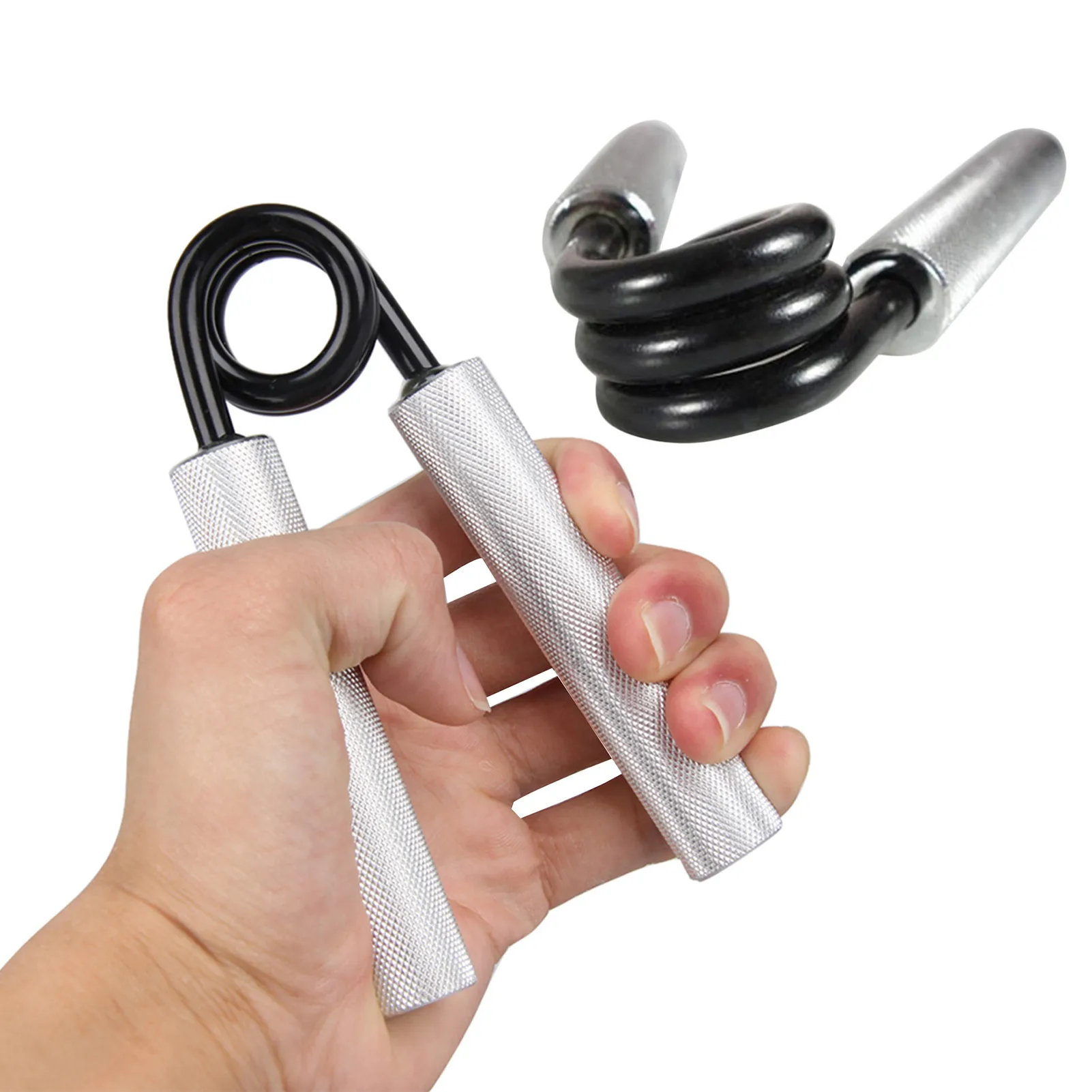 

Hand Grip Men Fitness A-type Metal Spring Steel Grip Set Aluminum Alloy Type Grip Men's Fitness Hand Strengthener