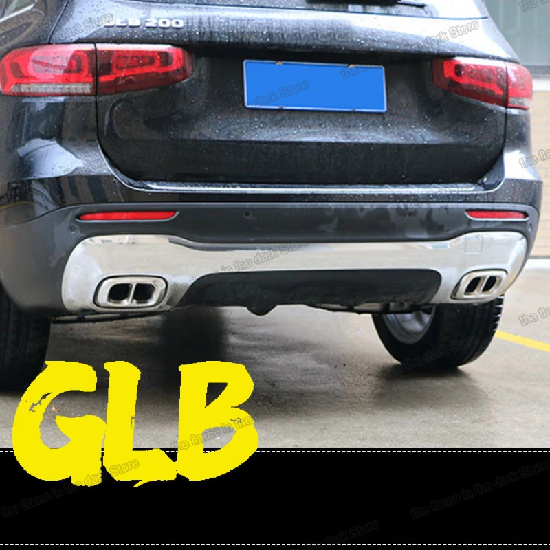 

Lsrtw2017 Abs Car Rear Bumper Exhaust Outlet Frame Tail Lip for Mercedes Benz Glb 200 180 250 2019 2020 2021 X247 Accessories