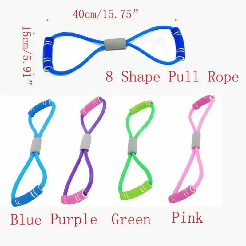 Ketahanan Tabung Latihan Tabung Kebugaran Band Stretch Band Latihan Yoga Tali