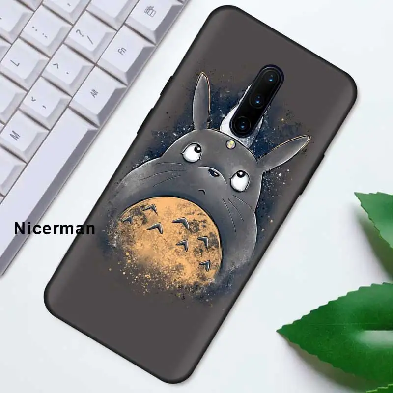 anime studio ghibli totoro case for oneplus 7t 7 8 nord pro 5g z 6 6t one plus 8 oneplusnord cover black silicone phone coque free global shipping