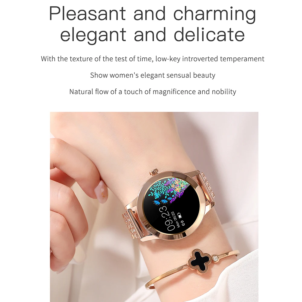 Tonticsc G1 интеллектуальные часы женский сердечный монитор кровяного давления IP68