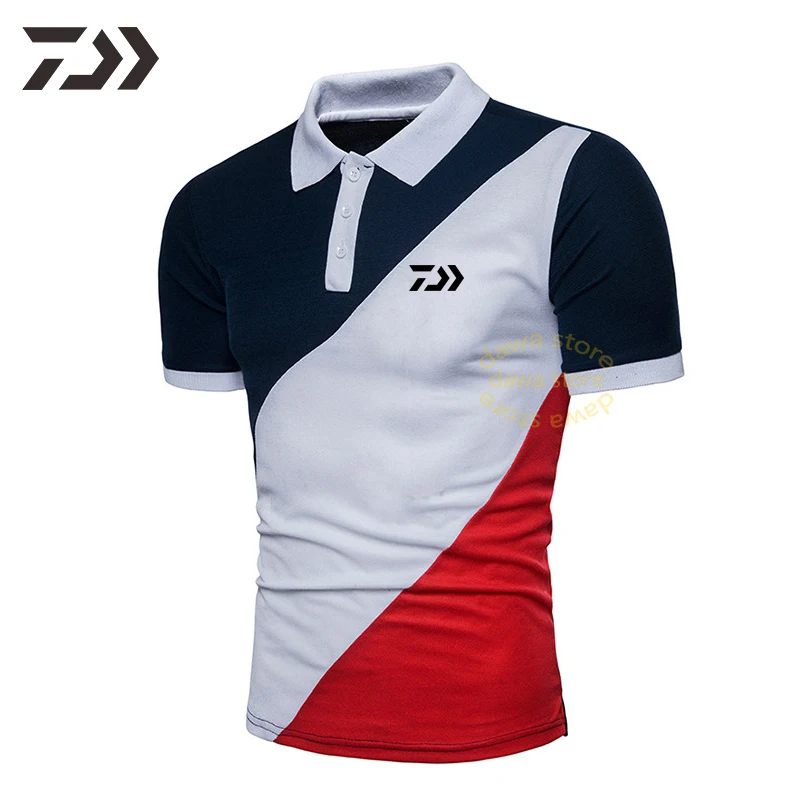 

Daiwa Mens t Shirt Fishing Polo Shirt Men Breathable Fishing Clothing Men Uv Protection Quick Drying Fishing Clothes Outdoor