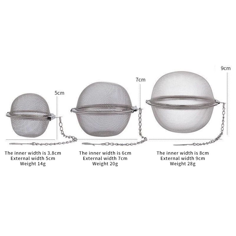 

Stainless Steel Seasoning Ball Strainer Mesh Solid Spice Residue Filter Portable Tea Leak Filters With Lock Kitchen Accessories
