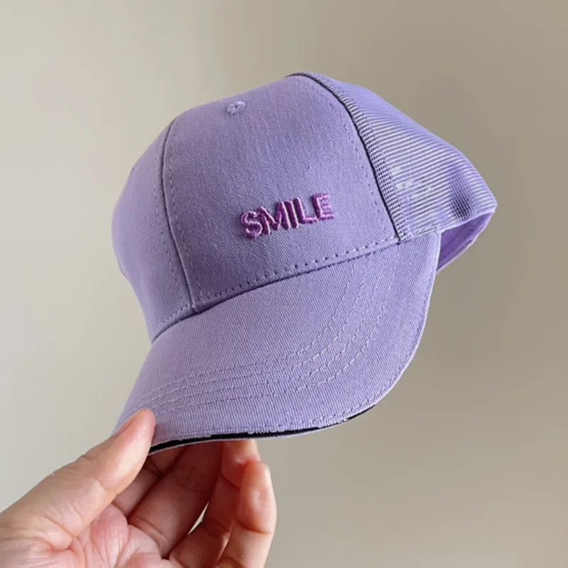 

Summer Baseball Hat Baby Boys And Girls Korean Embroidered Alphabet Children's Handsome Macaron Cap