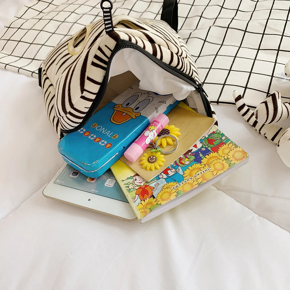 Lovely Animal Plush Shoulder Bag Toddler BackpackLion Flamingo Tiger Giraffe Cartoon Travel School Gifts For Boys Girls | Дом и сад