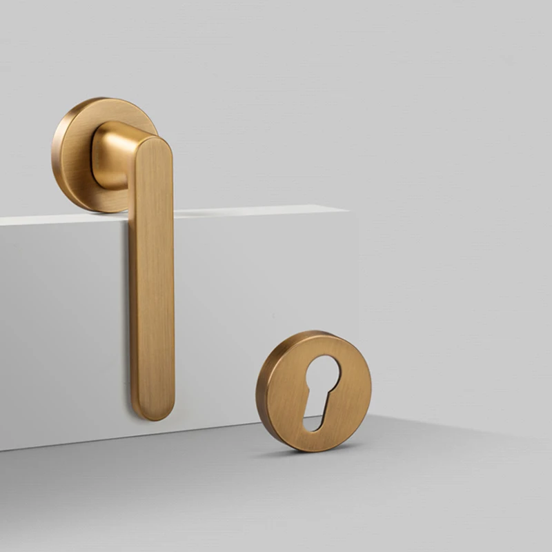 Круглая ручка двери с разрезом дверной замок из цинкового сплава в скандинавском