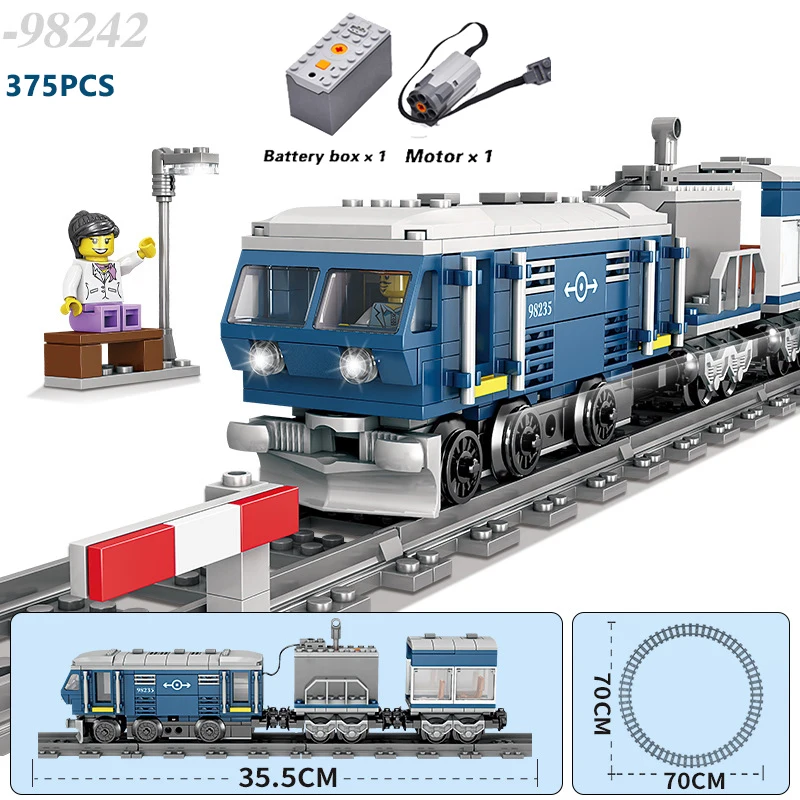 

Electric Train With Round Track Compatible Major Brand Toys Island Building Block Road Classic Collections
