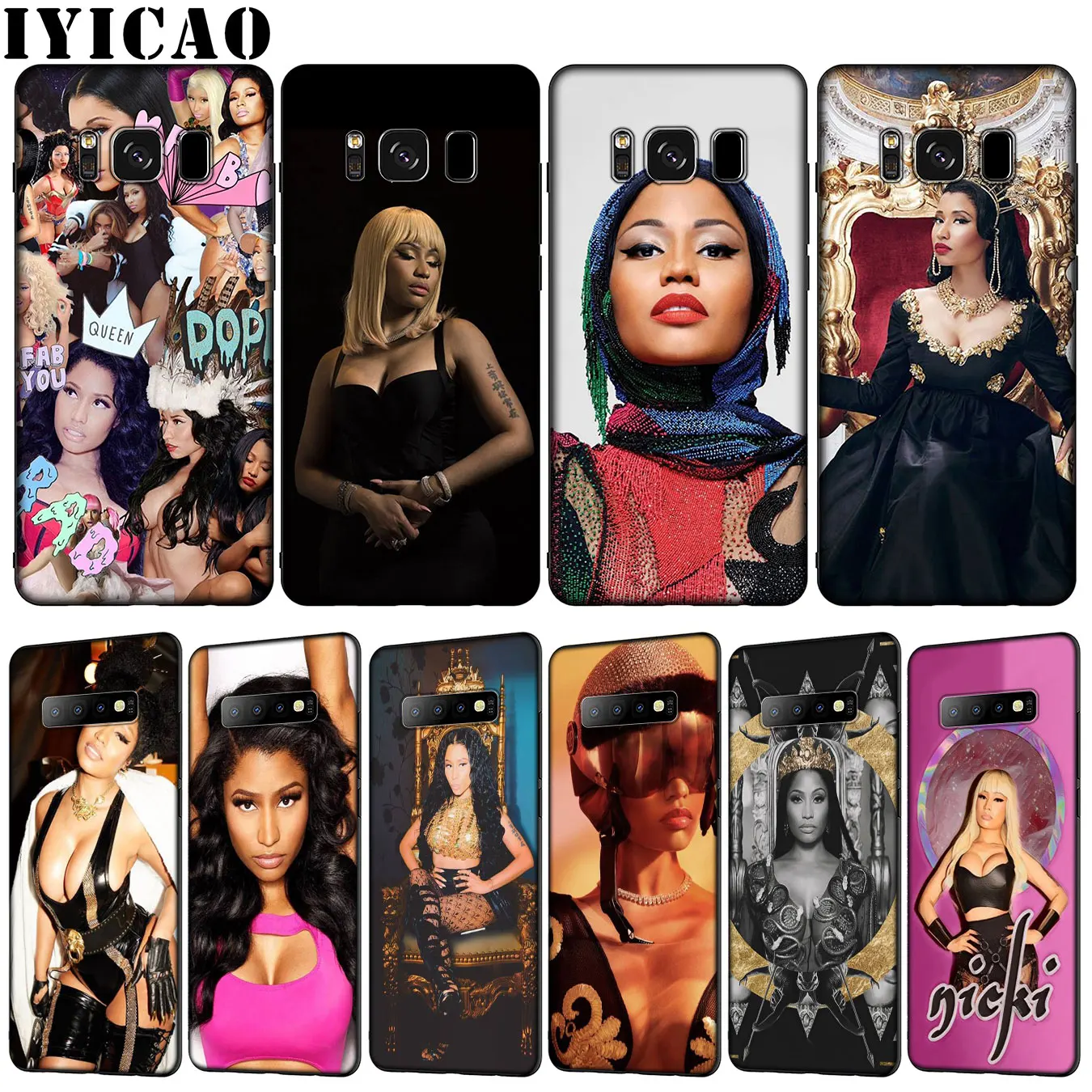 Силиконовый чехол для телефона IYICAO Nicki Minaj из мягкого ТПУ Samsung Galaxy S20 Ultra S10 Lite S9 S8 Plus