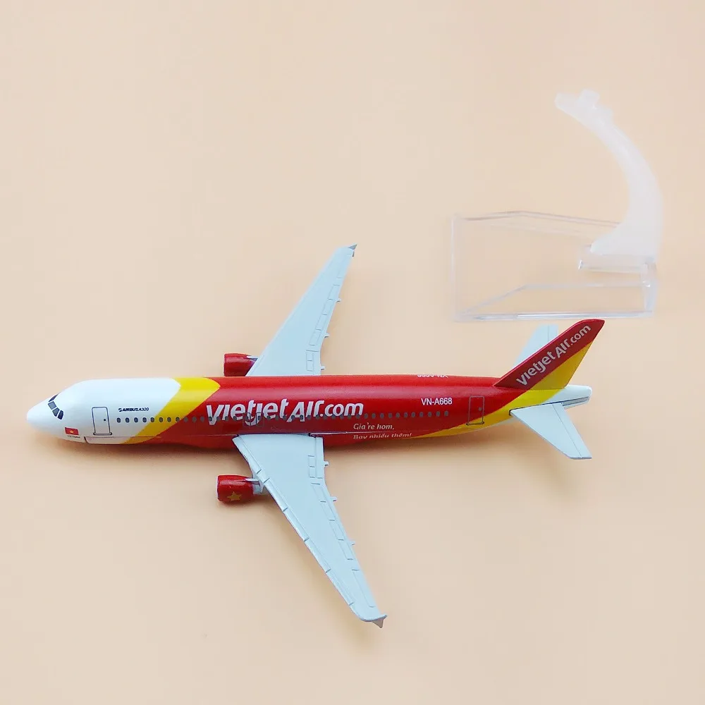 Модель самолета вьетнамская VietJet Air A320 авиакомпании 16 см|gift|gift giftsgifts kids |