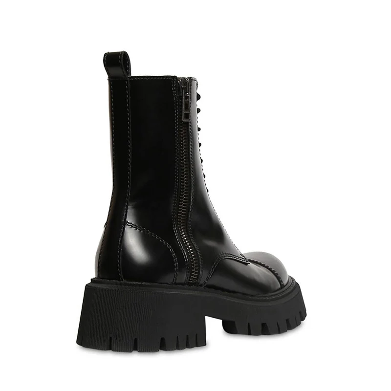 Женские массивные ботинки роскошные брендовые дизайнерские мотоциклетные на