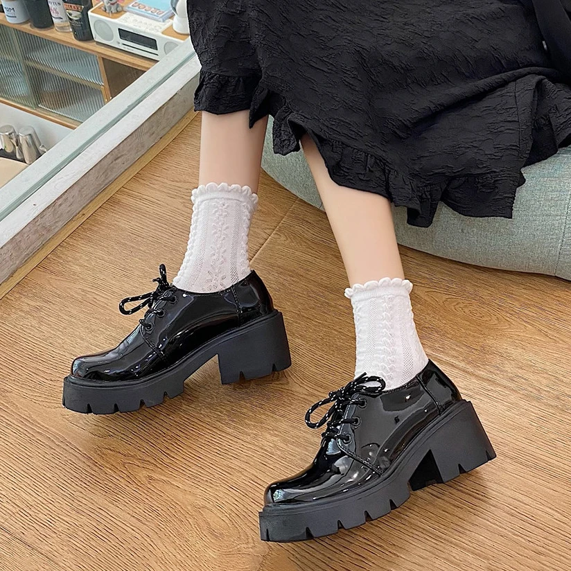 Women Chunky Sneakers Hidden Heels Height Increasing Ladies Wedge Shoes High Top Autumn Platform Women Shoes