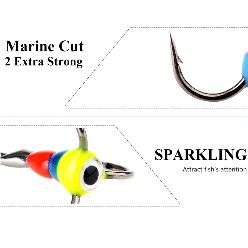 5Pcs/Set High-Carbon Steel Three-Jaw Hook Fishing Hooks Winter Ice Accessories | Спорт и развлечения