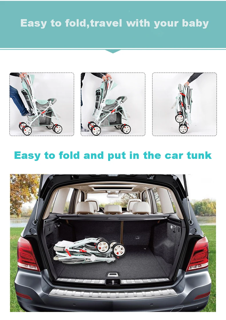 Детская коляска двухсторонняя выполнения может сидеть полулежа ультра