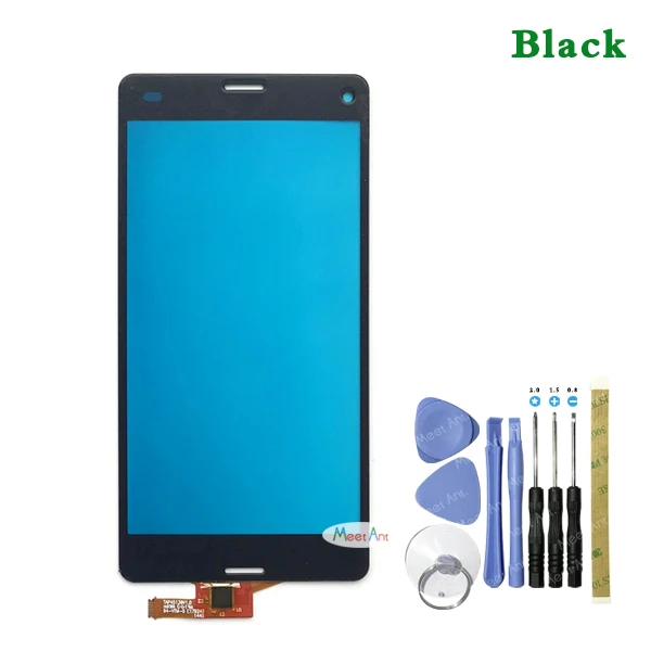 black With Tool Высокое качество 4," для sony Xperia Z3 mini Z3 Compact D5803 сенсорный экран дигитайзер Переднее стекло объектив сенсорная панель - Цвет: black With Tool