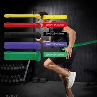 5 colors yoga resistance rubber bands indoor outdoor fitness equipment 6 4mm 45mm pilates sport training workout elastic bands