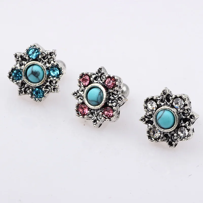 1 шт. серьги из нержавеющей стали для ушных хрящей стильные серебряные пирсинга