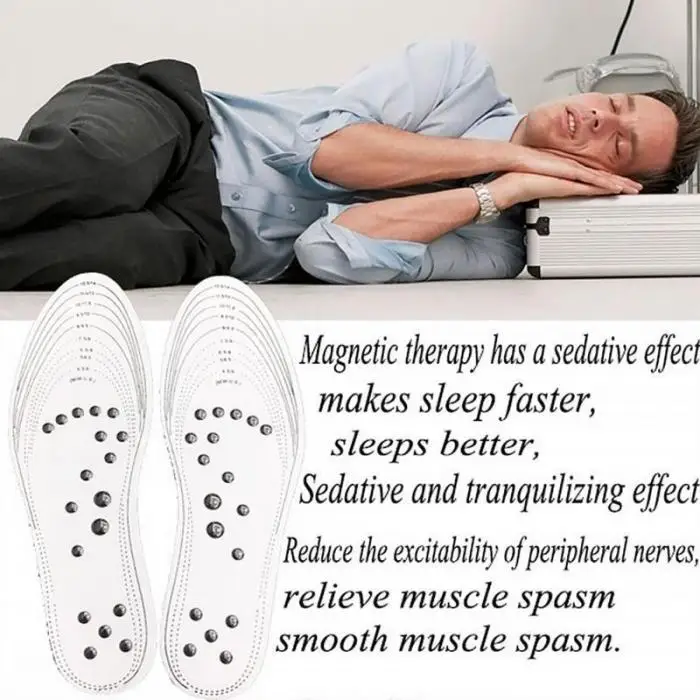 

1Pair Acupressure Magnetic Massage Foot Insole Therapy Reflexology Pain Relief Pads New Shoes Men Insoles Gel Shoe Pad