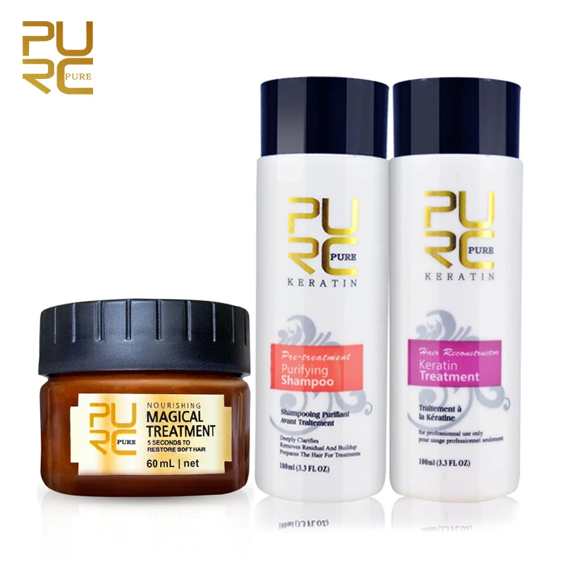 PURC Magical Argan масло для волос Маска Уход восстановление кератин выпрямитель и