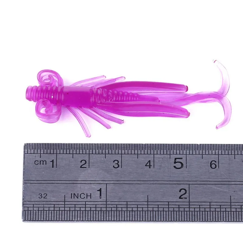 

Fishing Accessories 10 Pcs/ Set Fishing Special Bait Simulation Soft Shrimp 6cm Shrimp Bait 2g Reflective Soft Bait Marine